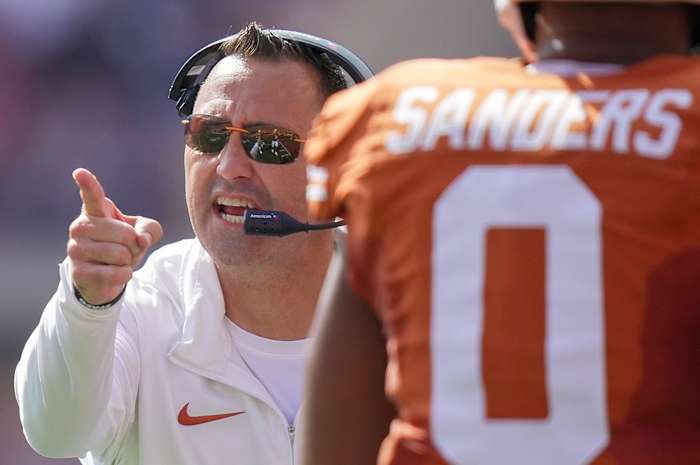 Texas Longhorns head coach Steve Sarkisian